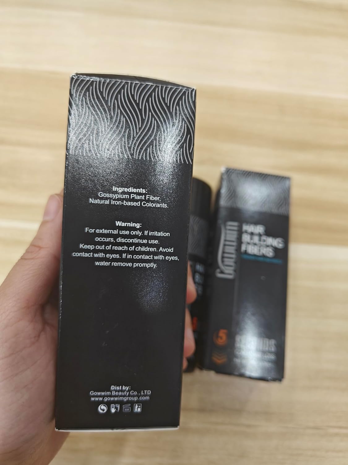 Gowwim Hair Fibers for Thinning Hair Building Fibers Instantly Cover Sparse Areas-Bald Spots Cover Up (black4, 0.88 Ounce (Pack of 1))