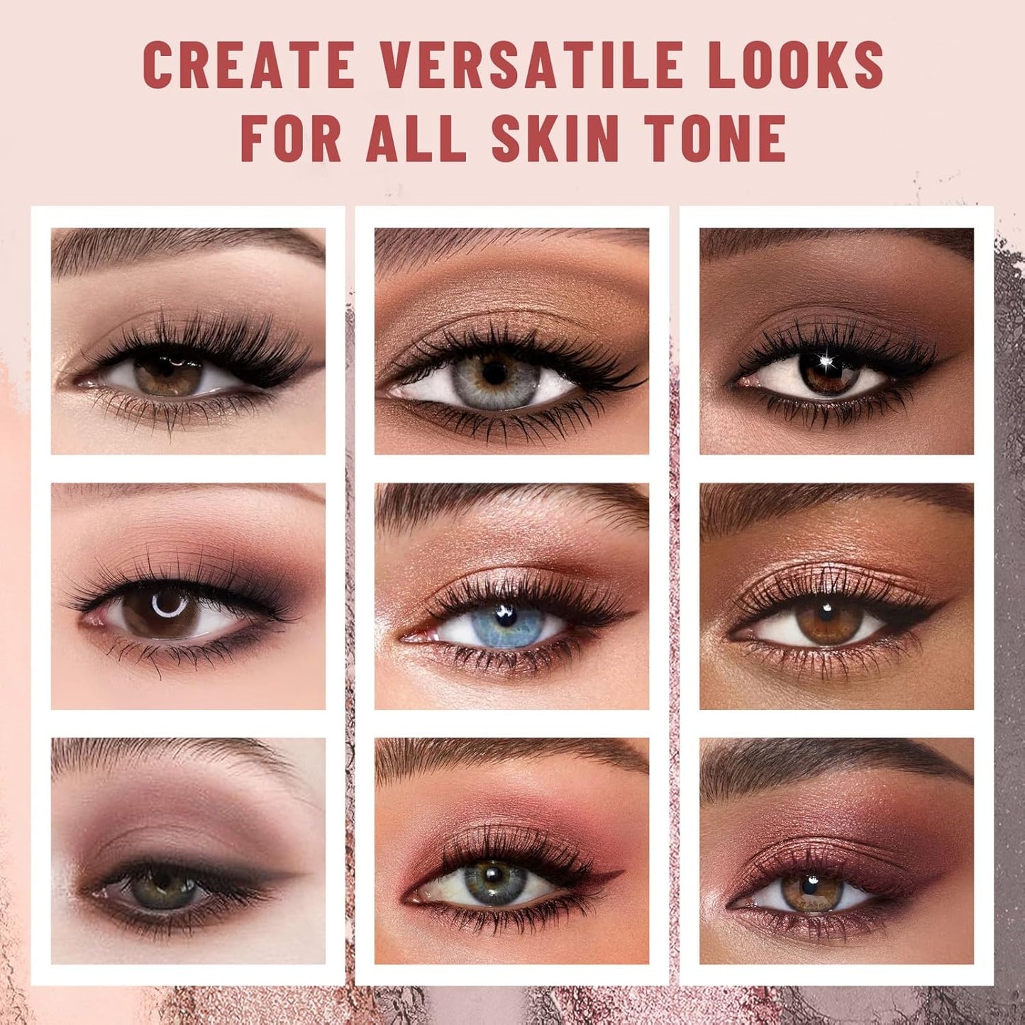 6 Colors Mini Eyeshadow Makeup Palette Rosy Neutral Nude Eye Shadow Shimmer & Matte Make Up Pallet with Mirror Highly Pigmented Long Lasting Waterproof Travel Size Gift Kit 02