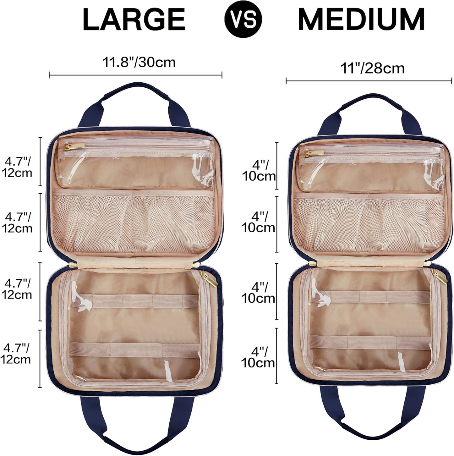 Leudes Travel Pill Bottle Organizer,Medicine Organizer and Storage,Home Medication Bag, Cases,Carrier for Pills,Vitamin,Fish Oil,Supplements for Women and Men (Medium, Blue)