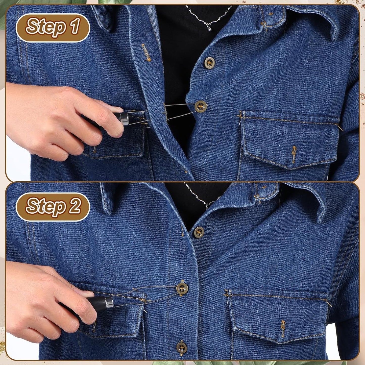 3pcs Button Hook and Zipper Pull Helper, One Hand Button Assist Device Dressing Aid Tool Button Helper Tool for Elderly Seniors Disabled Men and Women Arthritis & Limited Dexterity