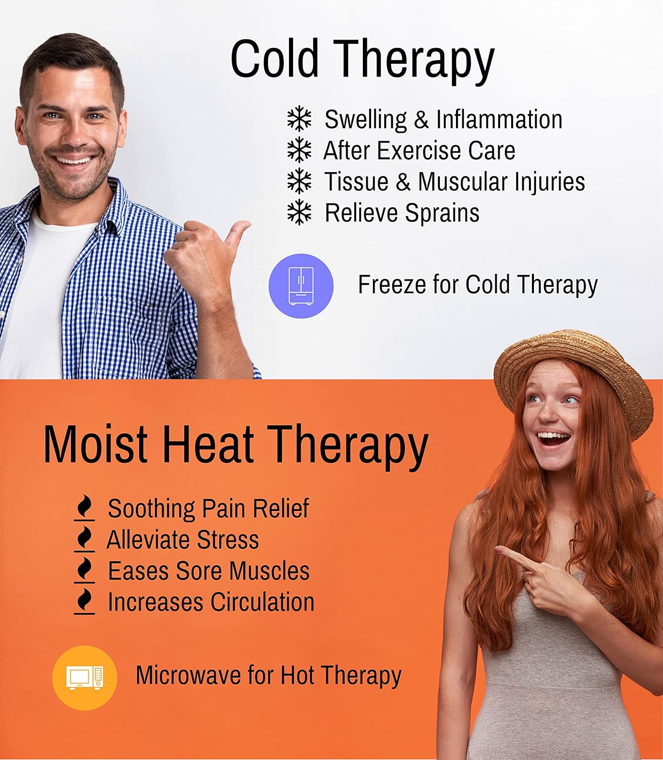 Microwavable Corn Filled Heating Pad and Cold Pack/Washable 100% Cotton Cover (Cross Hatch - Mint, 7.5in W x 11in L)