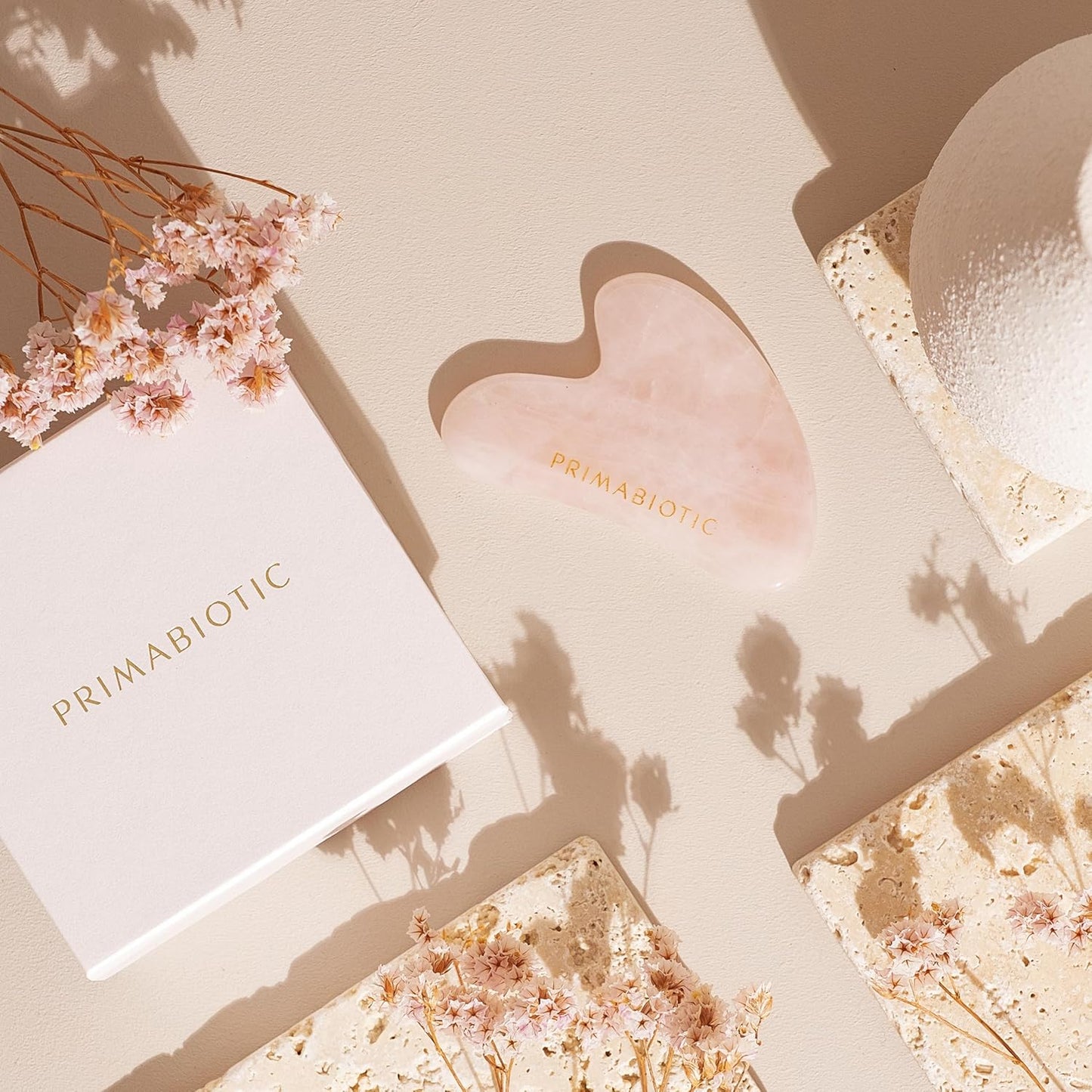 Gua Sha Stone – Facial Massage Tool for Wrinkles – Rose Quartz Guasha – Skin Care – Beauty Products – Massage Tool for Skin Care – Anti-Aging