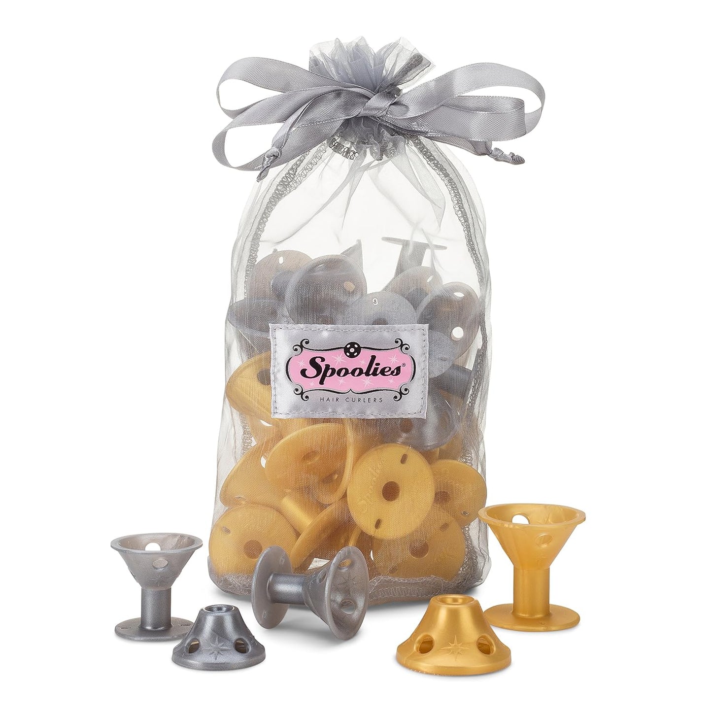 Hair Curlers Beach Waves & Spiral Ringlets Heatless Curler Kit, 20 Curlers (8 Jumbo 12 Medium), for hair up to 18" (46cm) long