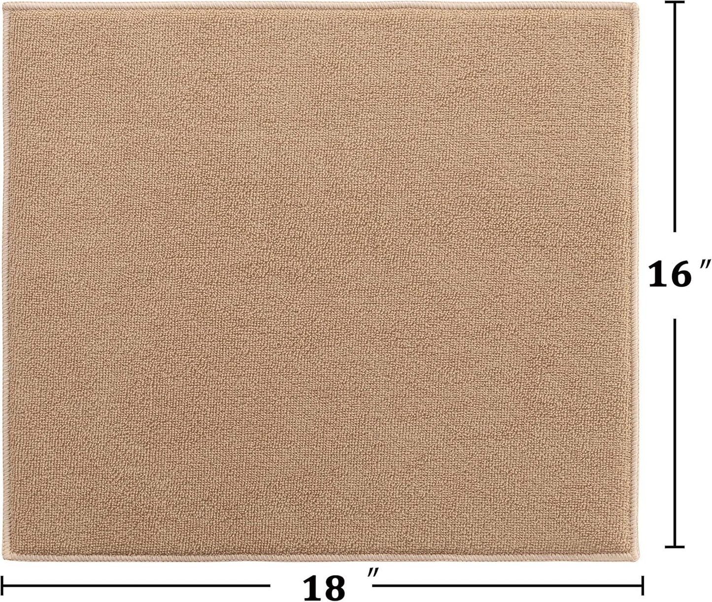 Absorbent, Reversible Microfiber Dish Drying Mat for Kitchen, 16 Inch x 18 Inch